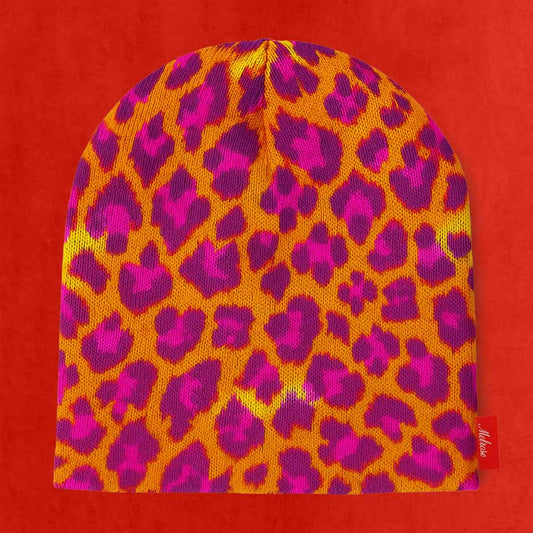 Electric Cheetah Skull Cap (Orange)